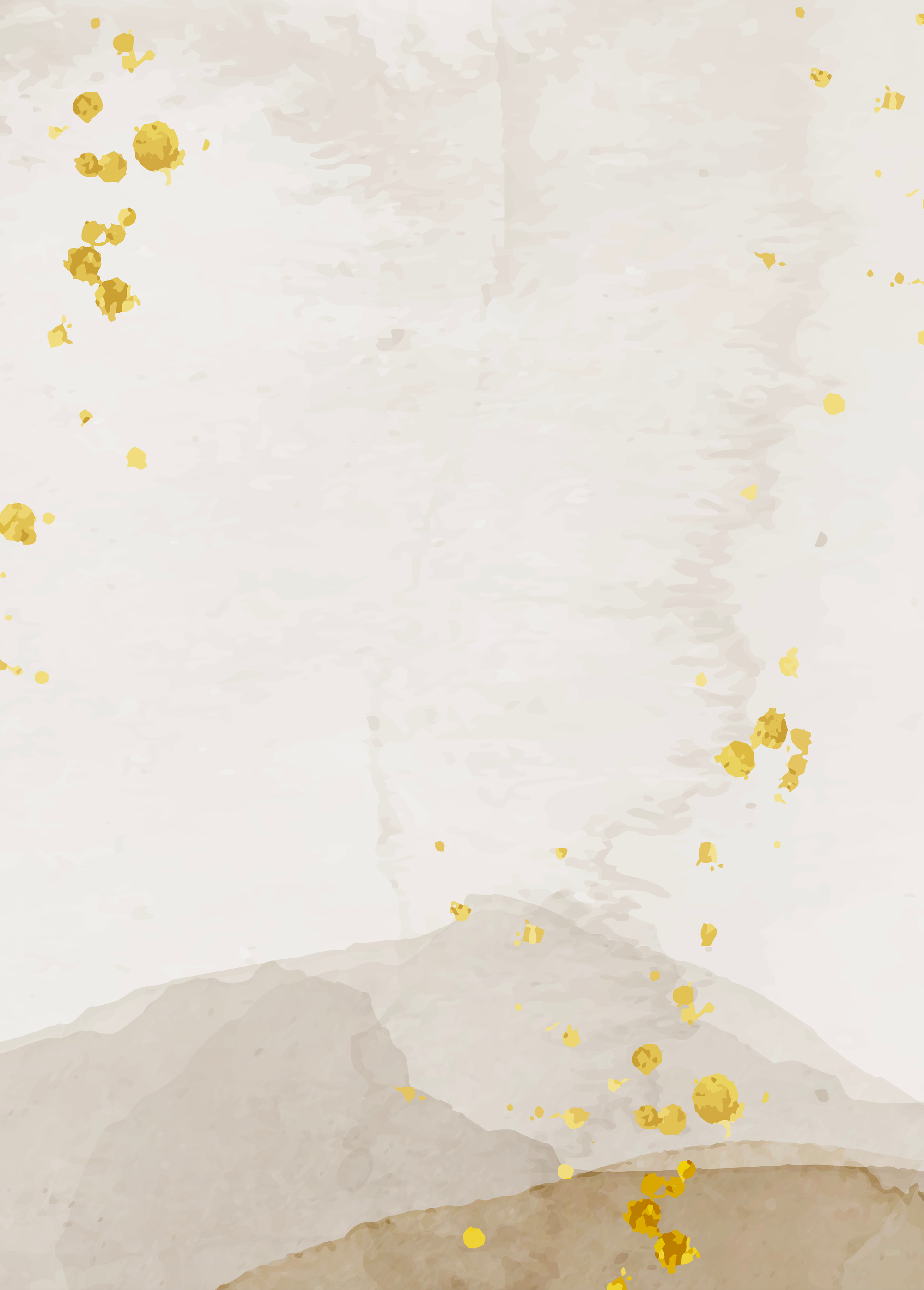 Golden abstract watercolor background